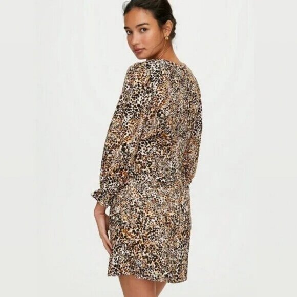 Aritzia Wilfred Baroque Dress In Giselle/Bison Size 2 - Picture 4 of 9